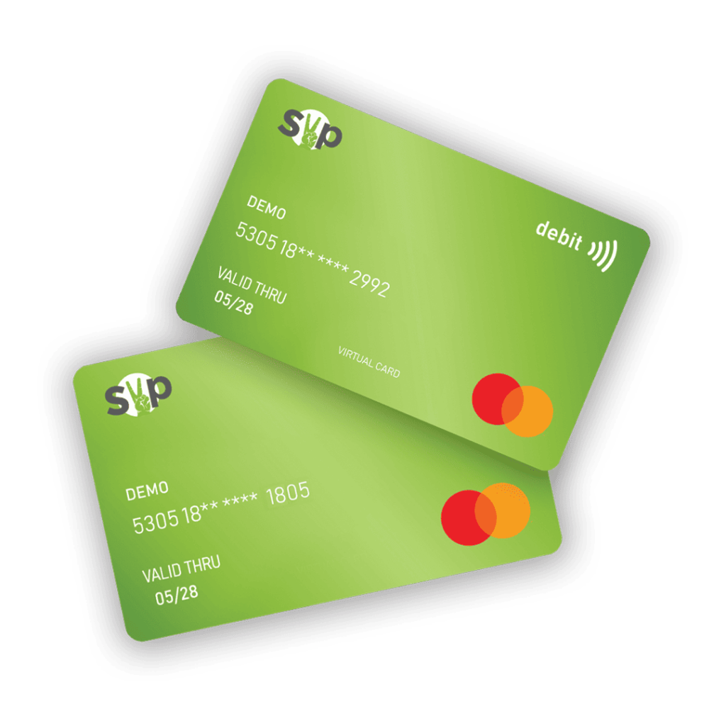 2 Simple2pay physical MasterCards©